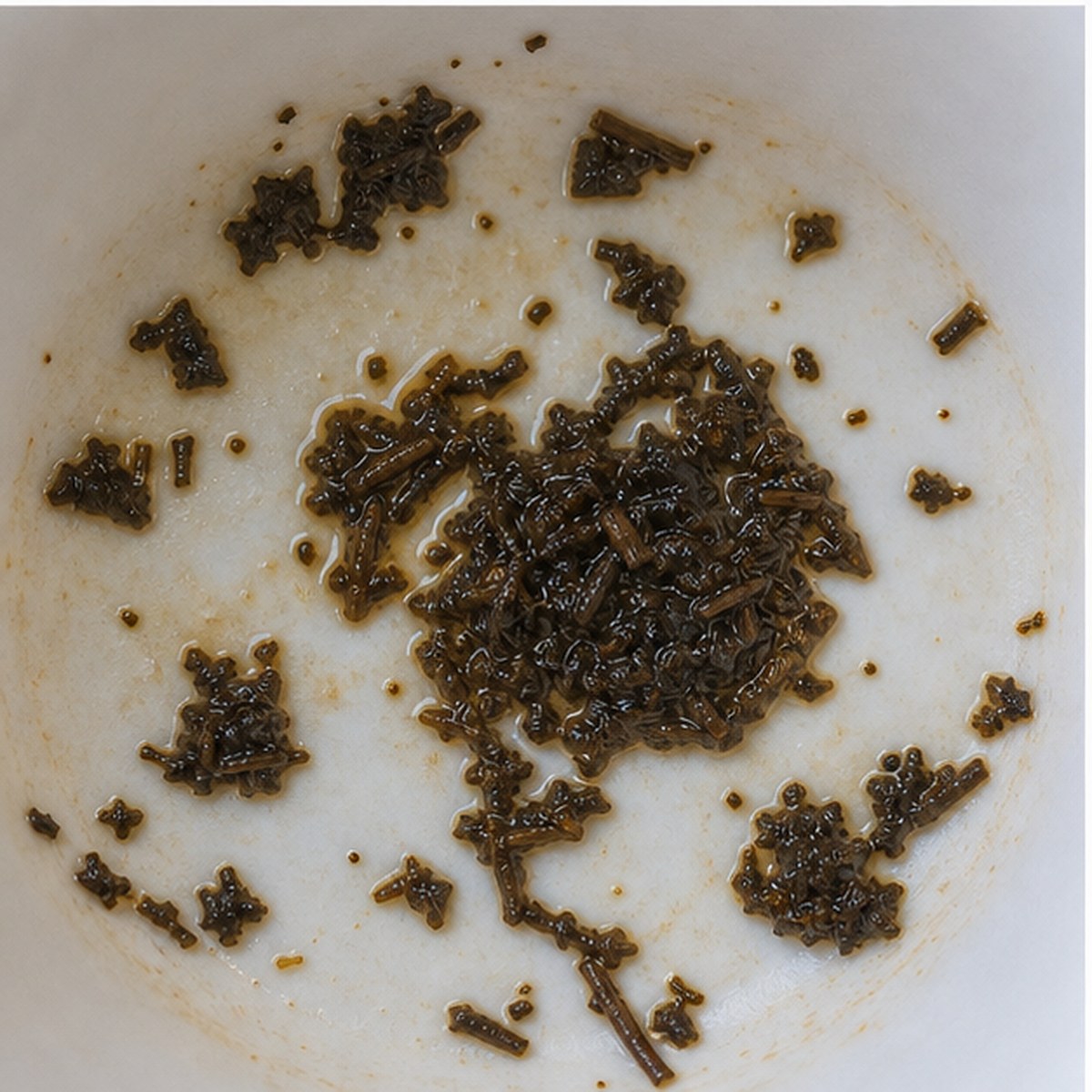 Peonies tea leaves cup variation two