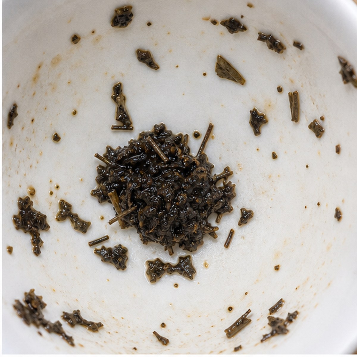 Pincushion tea leaves cup variation one