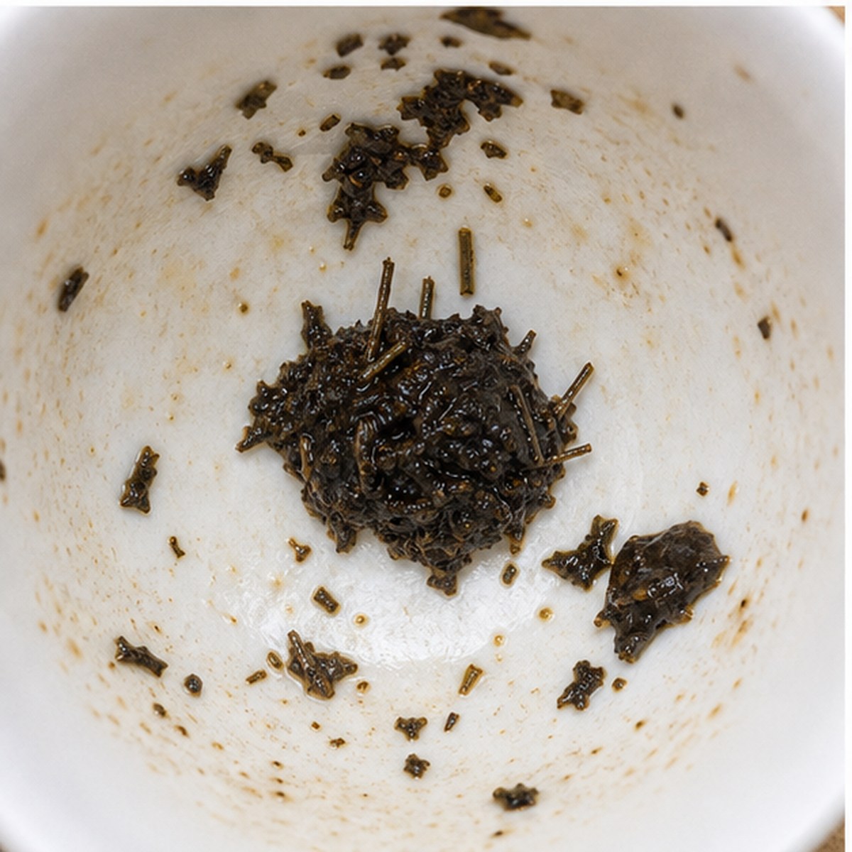 Pincushion tea leaves cup variation two