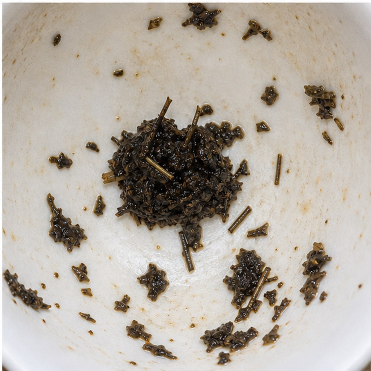Pincushion tea leaves cup variation three