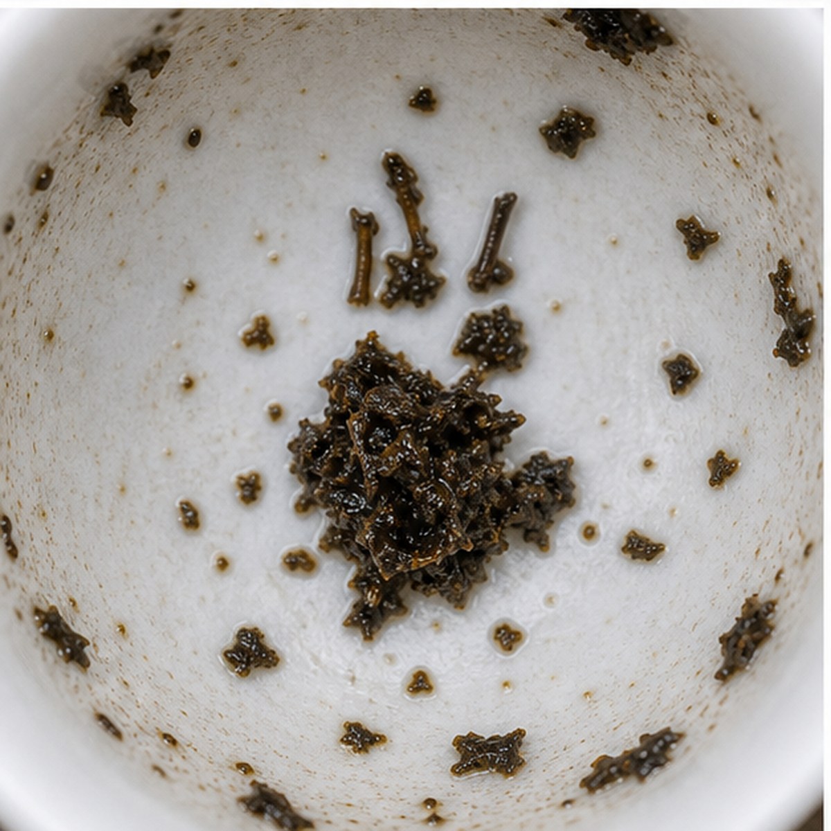 Pitchfork tea leaves cup variation two