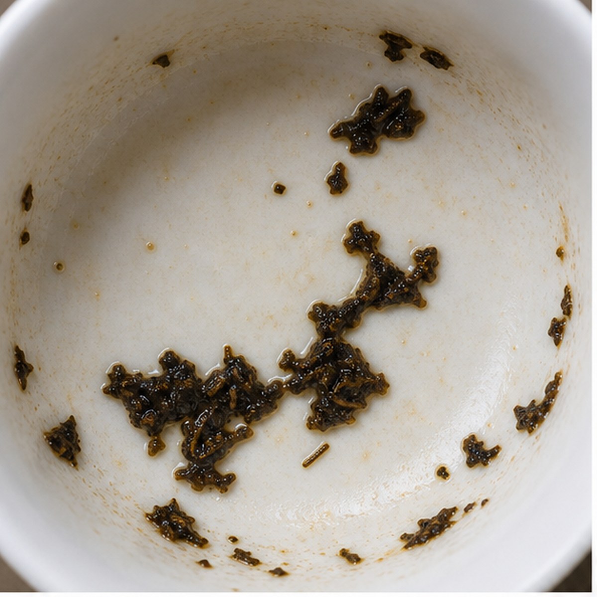 Plough tea leaf reading cup example