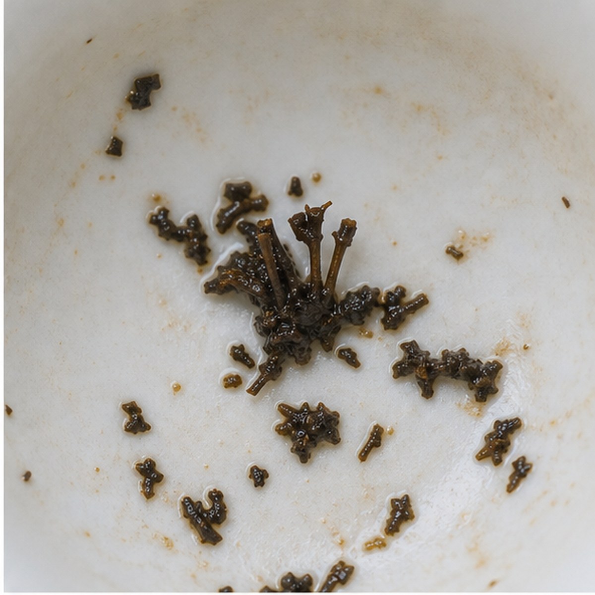 Prince Of Wales' Plumes tea leaves cup variation one