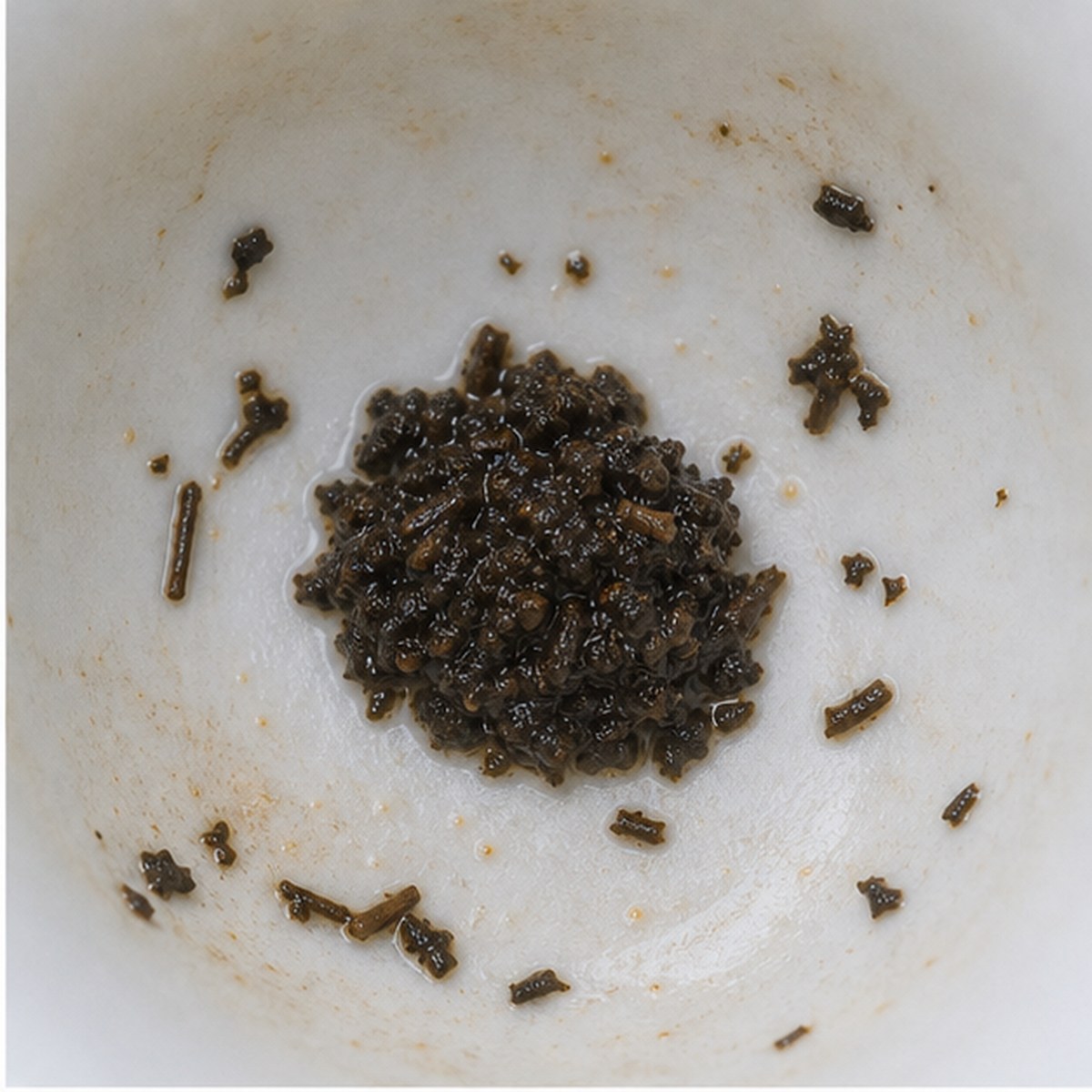Pudding tea leaves cup variation one