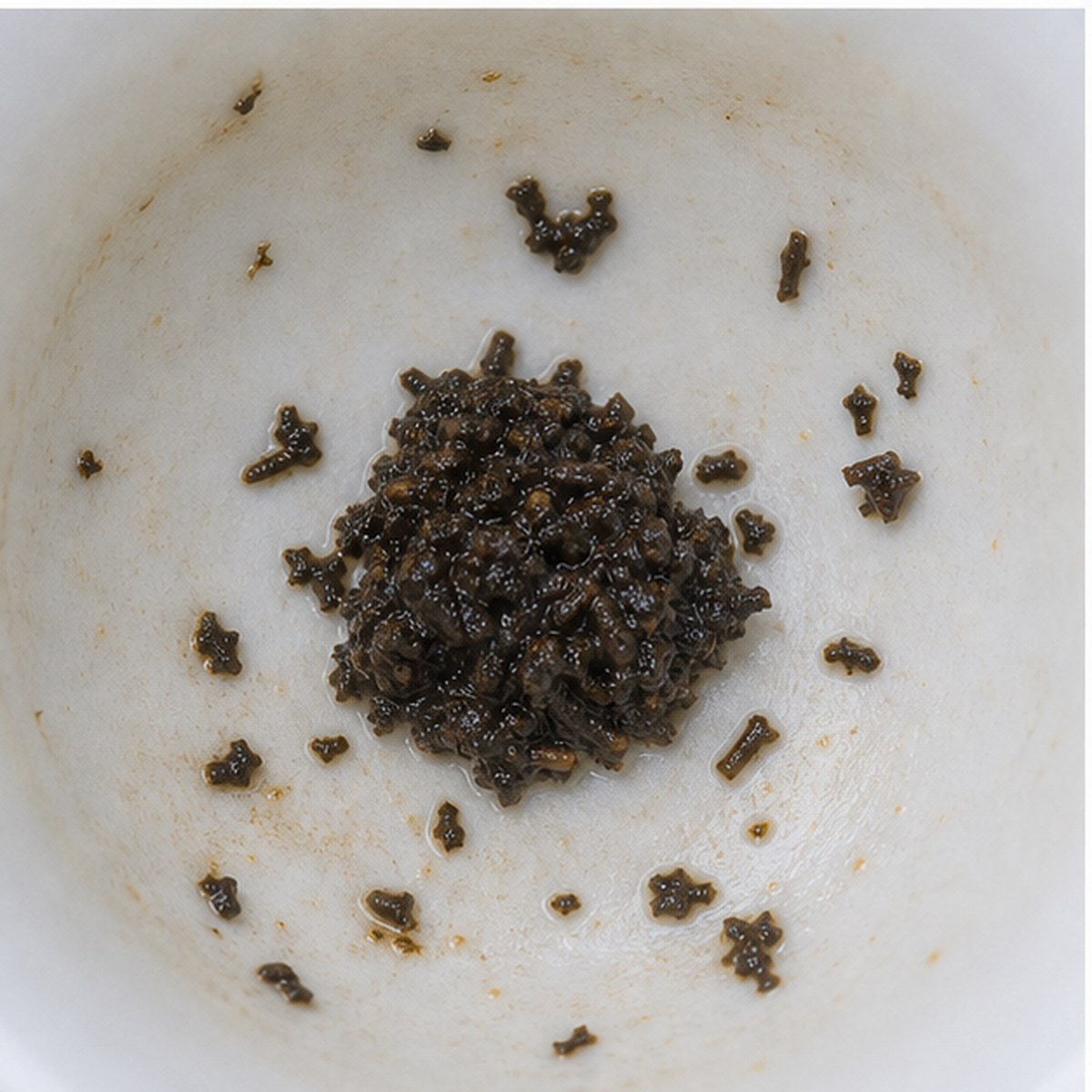 Pudding tea leaves cup variation two