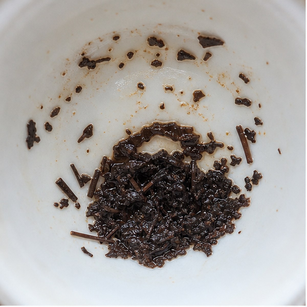 Purse tea leaf reading cup example