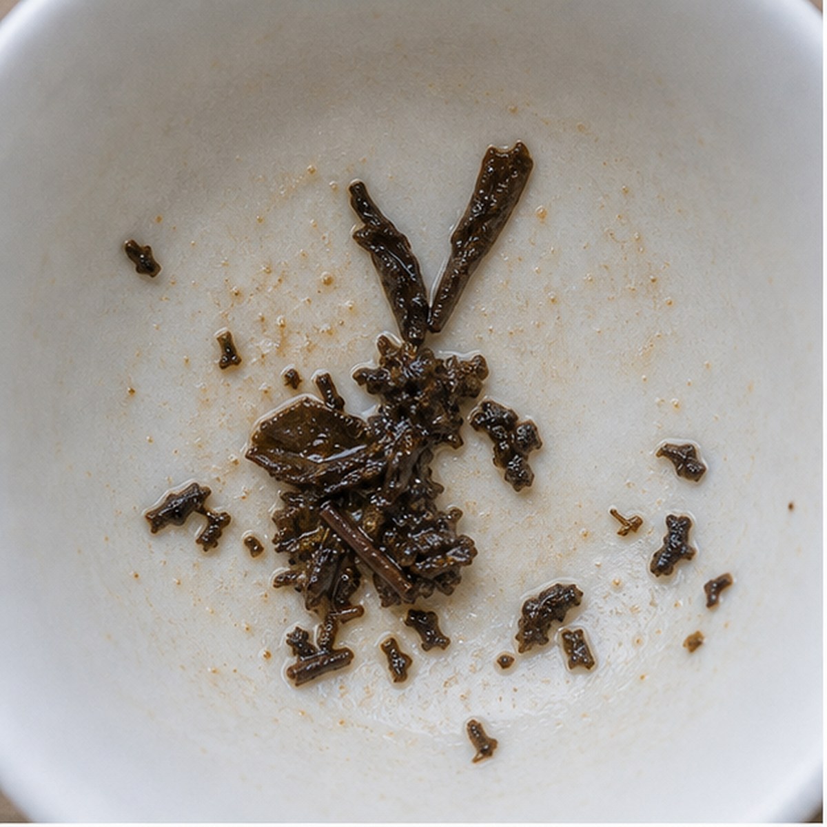 Rabbit tea leaf reading cup example