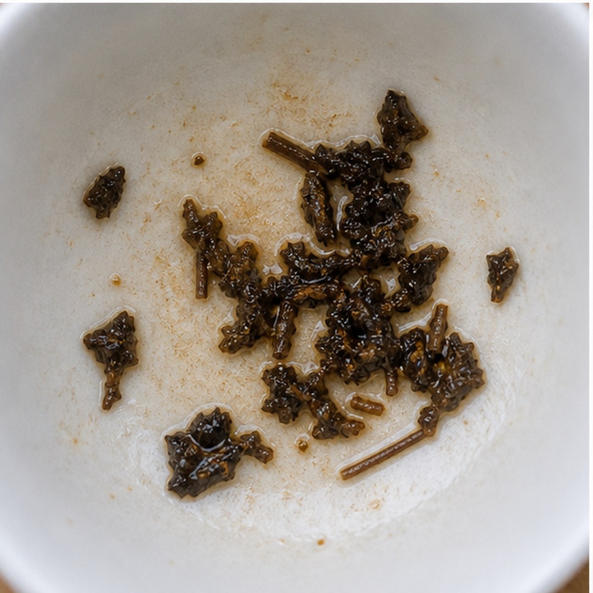 Rake tea leaves cup variation two