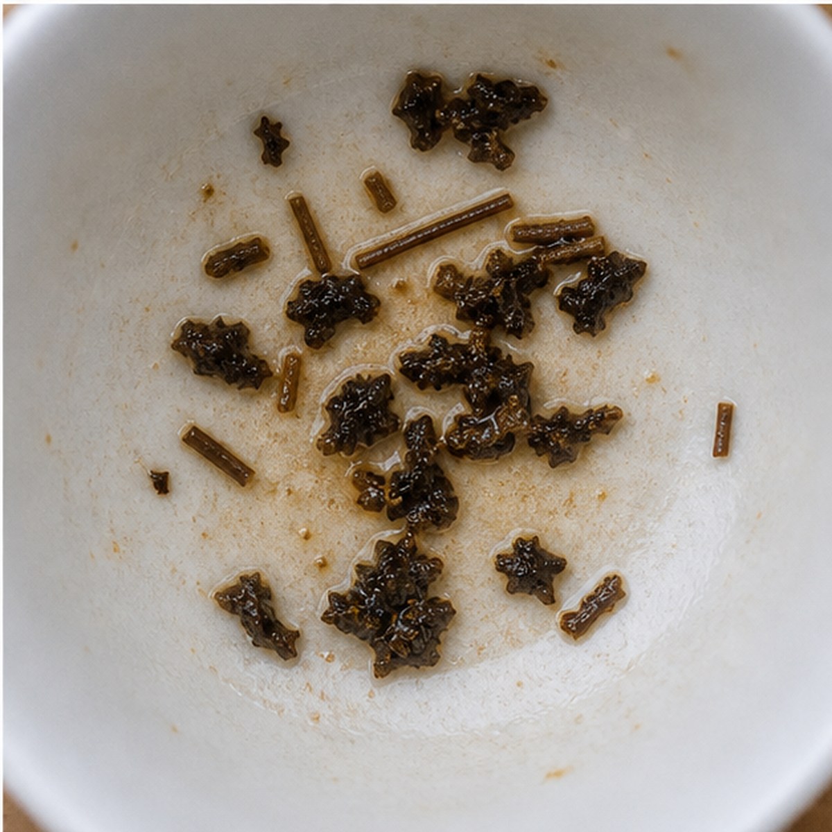 Rake tea leaves cup variation three