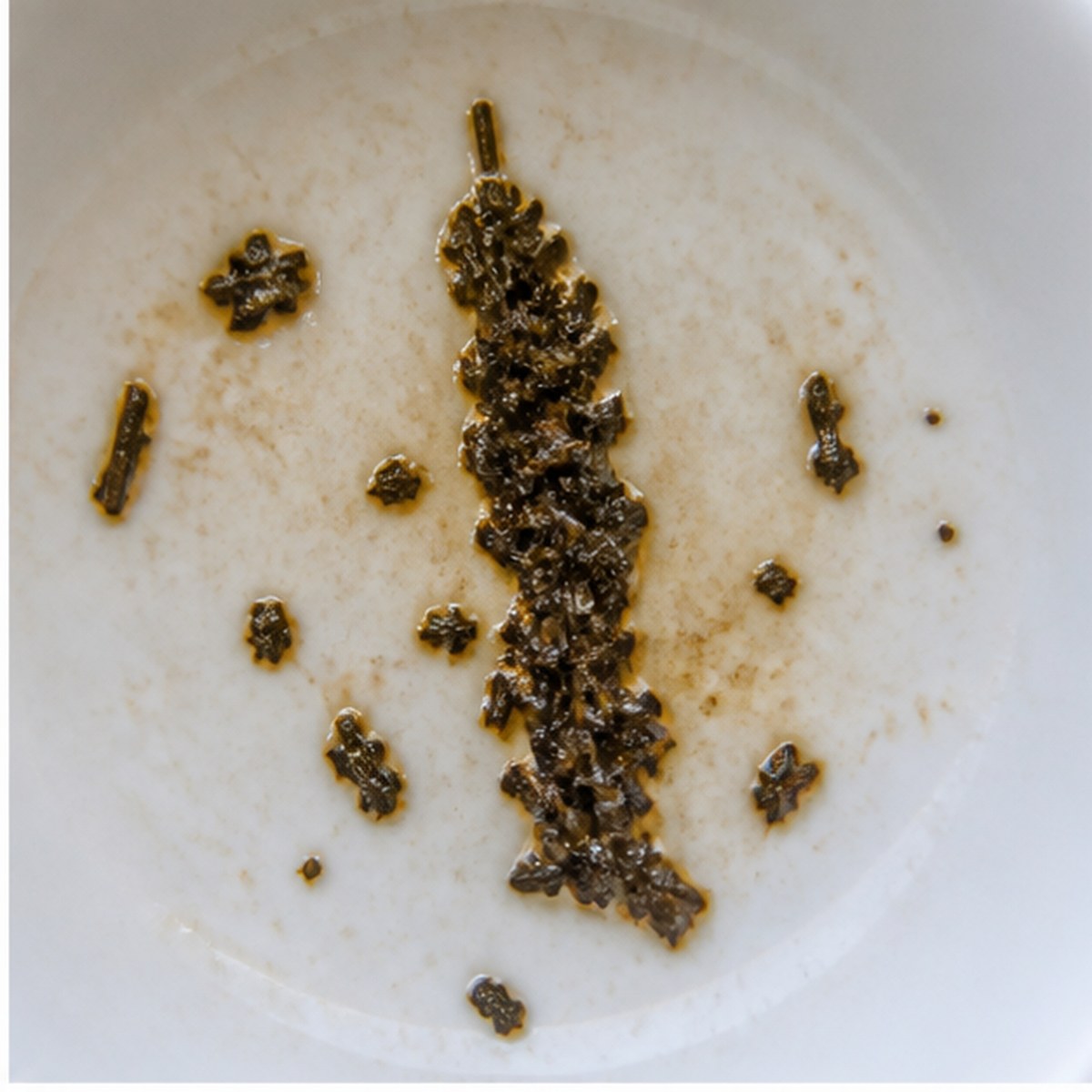 Red-Hot Poker tea leaves cup variation one