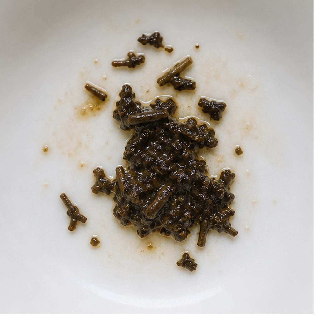 Sack tea leaf reading cup example