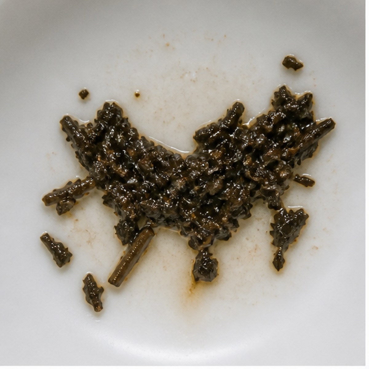 Saddle tea leaf reading cup example