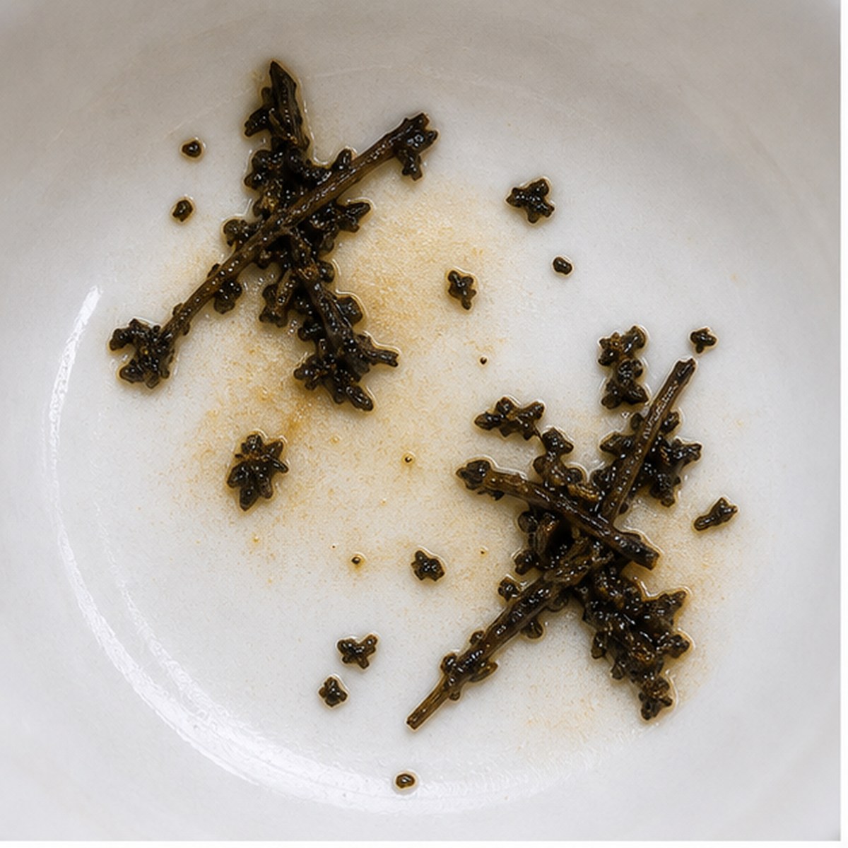 Scissors tea leaf reading cup example