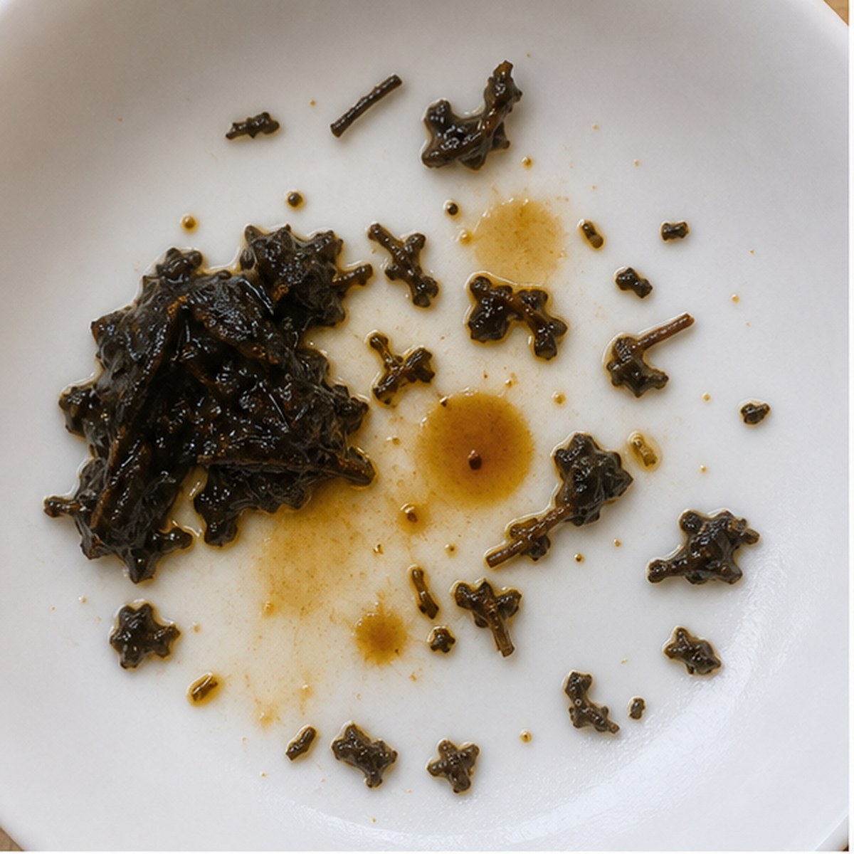Sealing-Wax tea leaf reading cup example