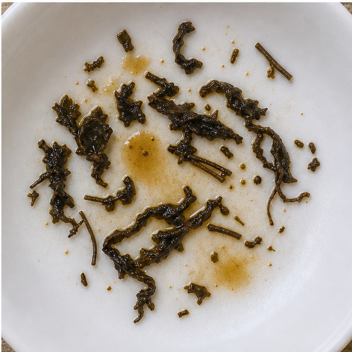 Seaweed tea leaves cup variation three
