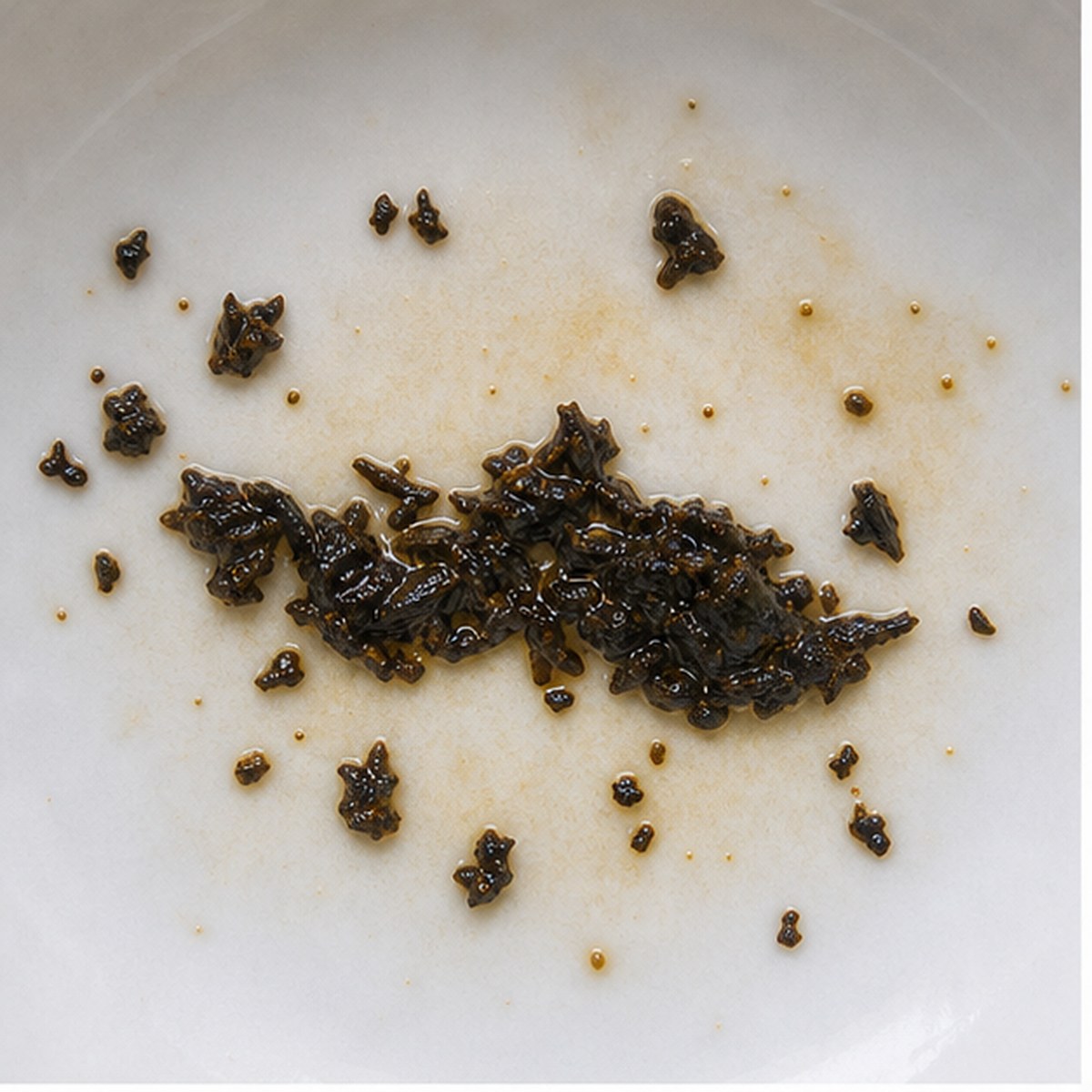 Slug tea leaf reading cup example