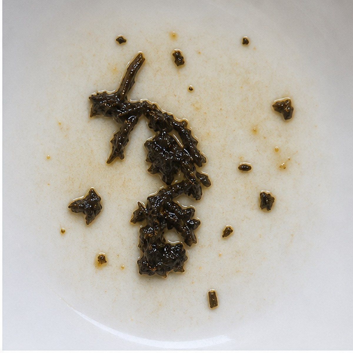 Snowdrops tea leaves cup variation one