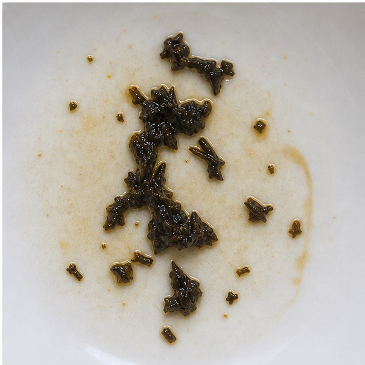 Snowdrops tea leaves cup variation three