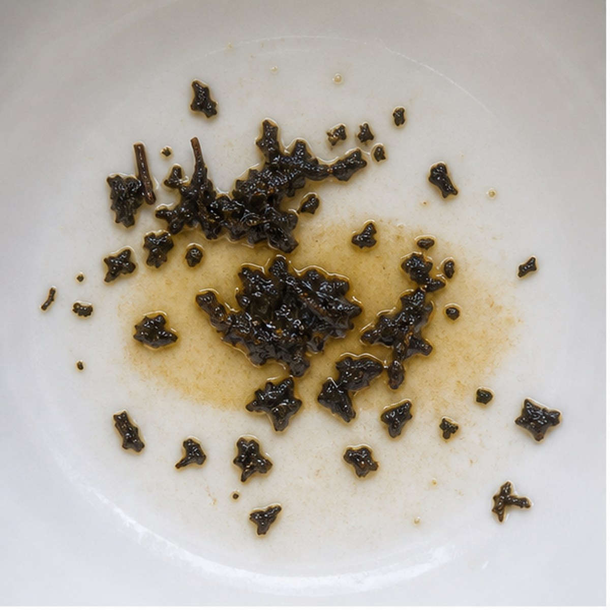 Soap tea leaf reading cup example