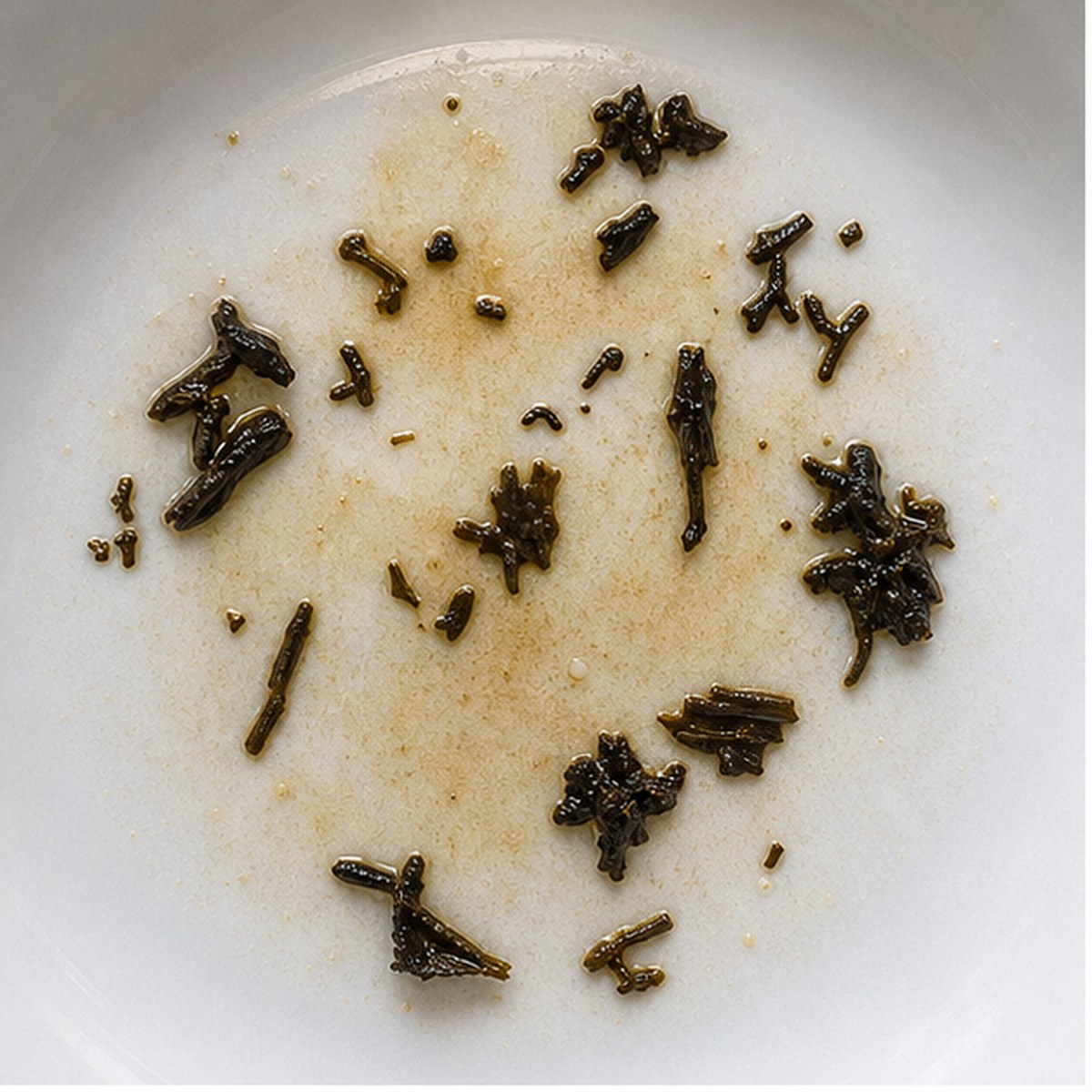 Stockings tea leaf reading cup example