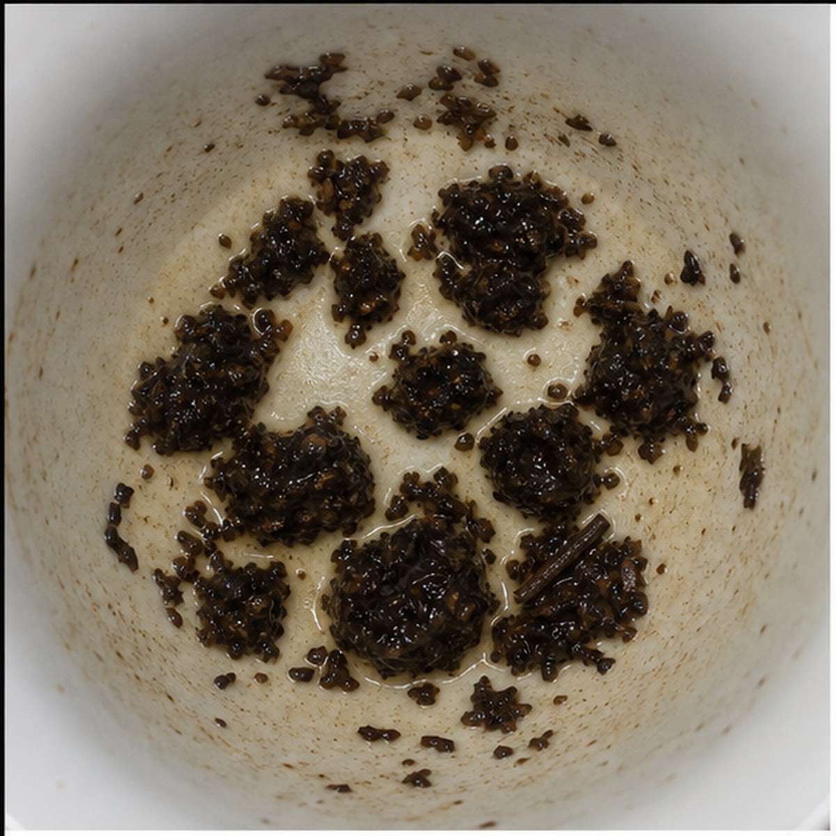 Stones tea leaf reading cup example