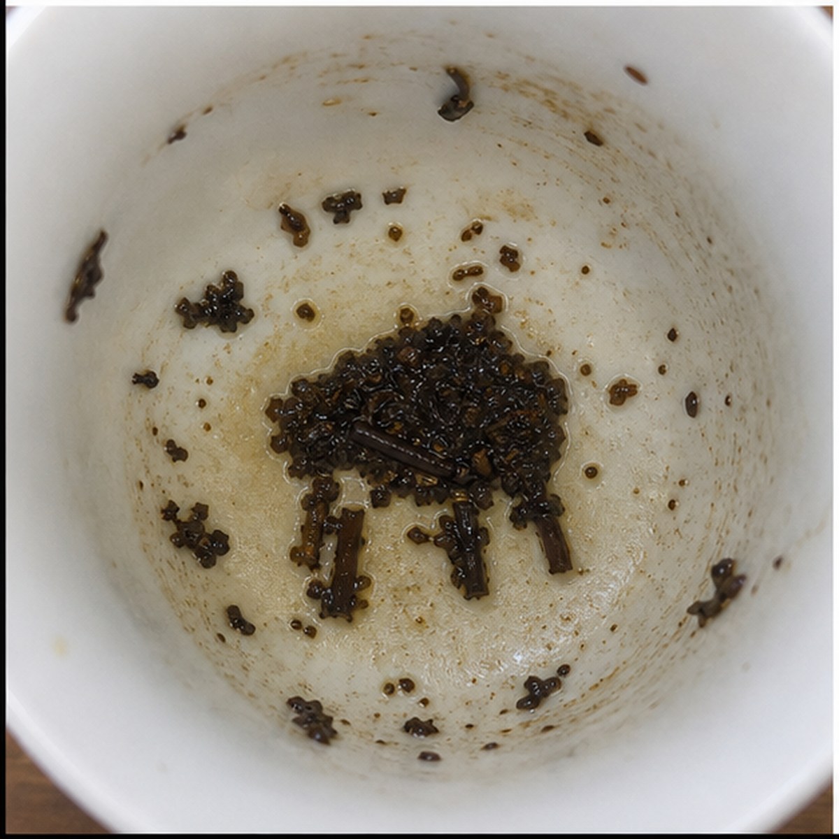 Stool tea leaves cup variation two