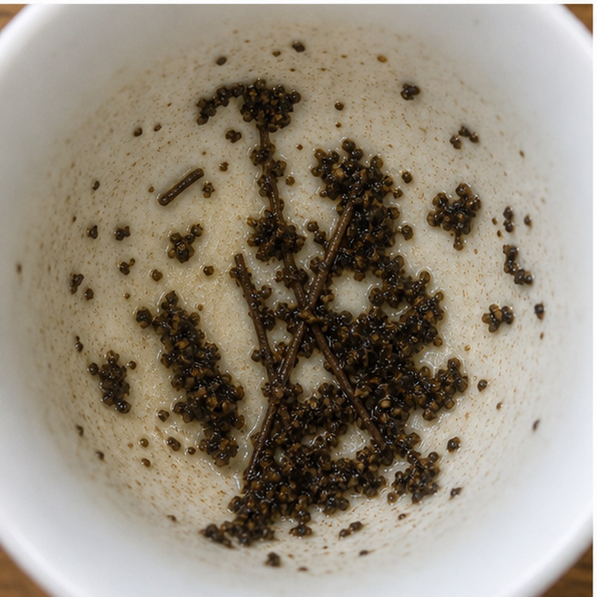 Straw tea leaves cup variation two