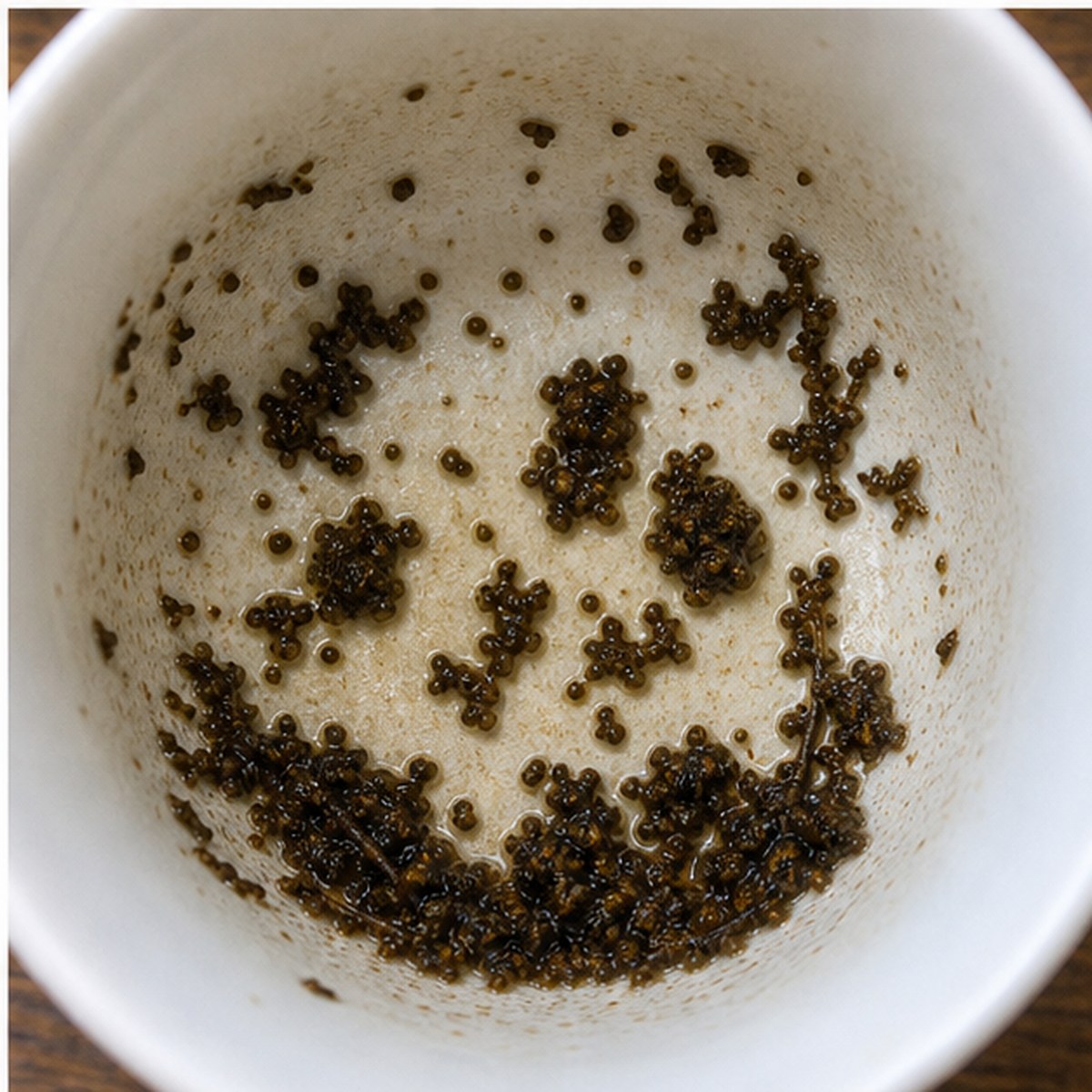 Strawberries tea leaves cup variation three