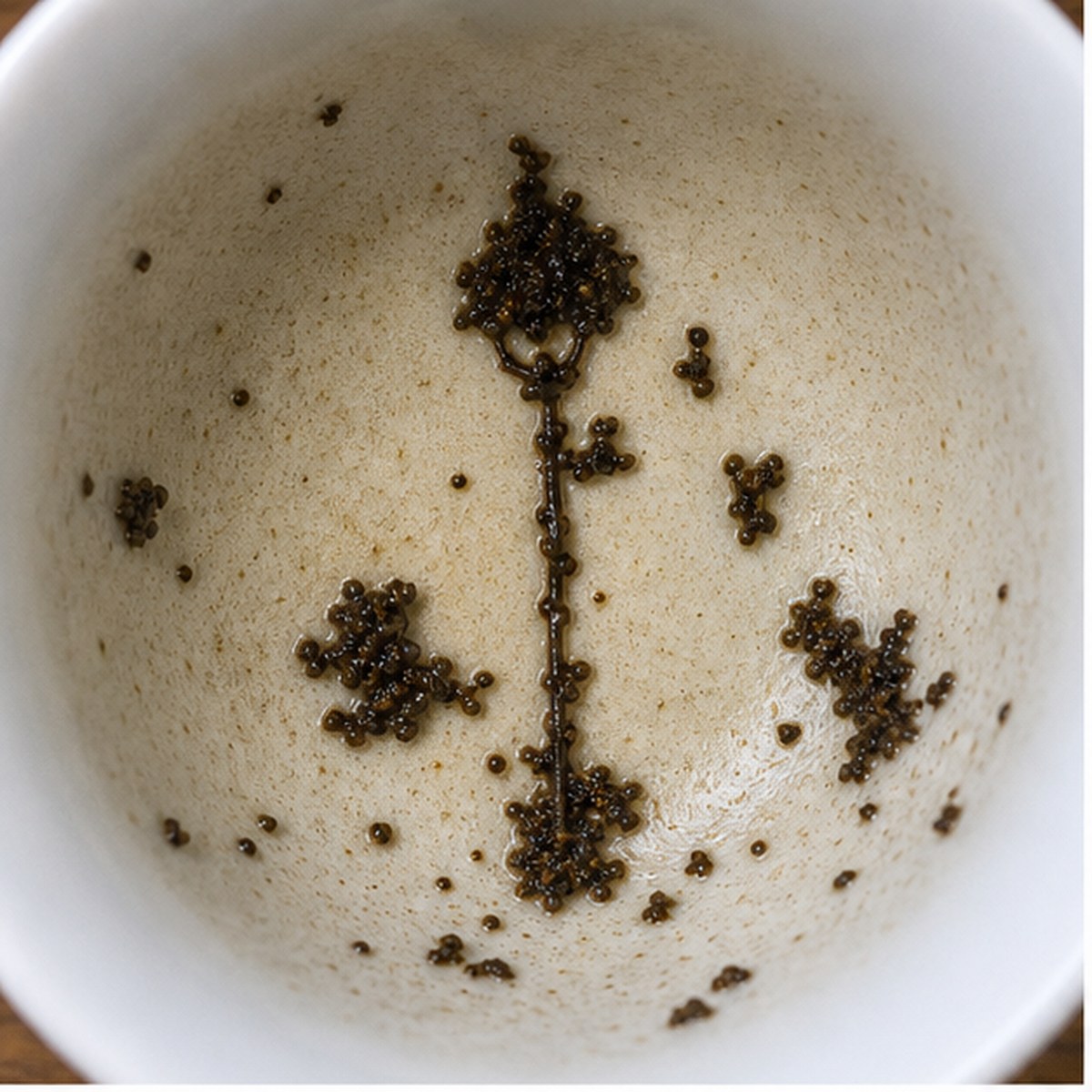 Street Lamp tea leaf reading cup example