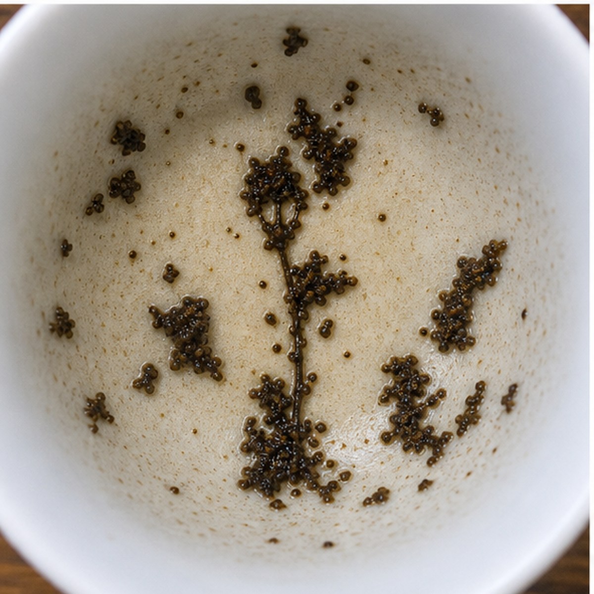 Street Lamp tea leaves cup variation two