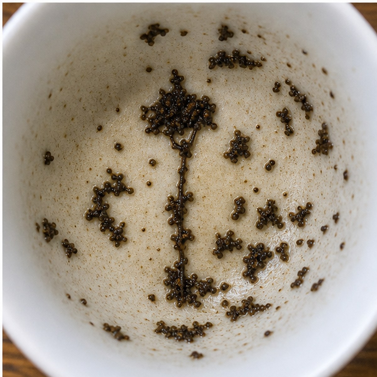 Street Lamp tea leaves cup variation three