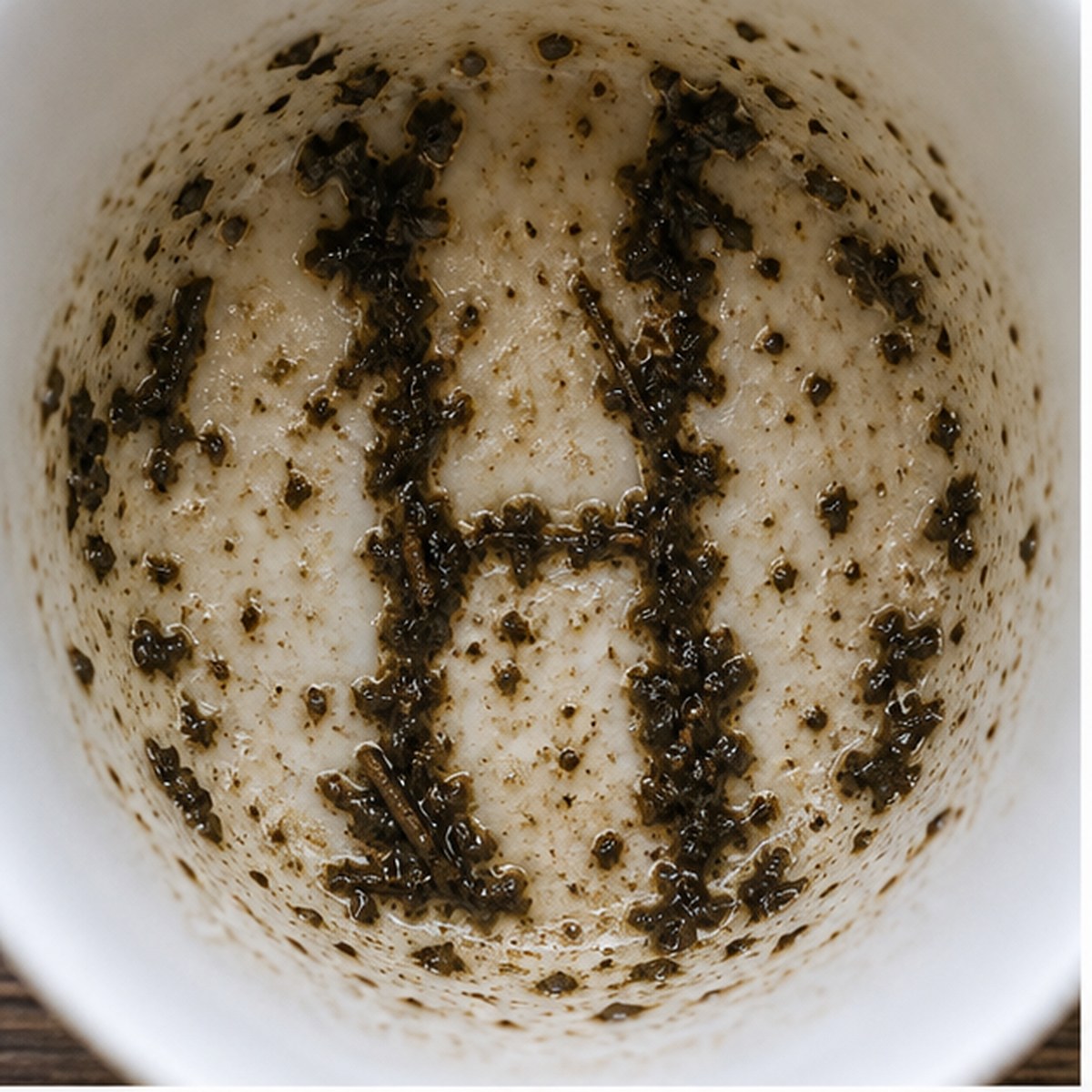 Suspenders tea leaf reading cup example