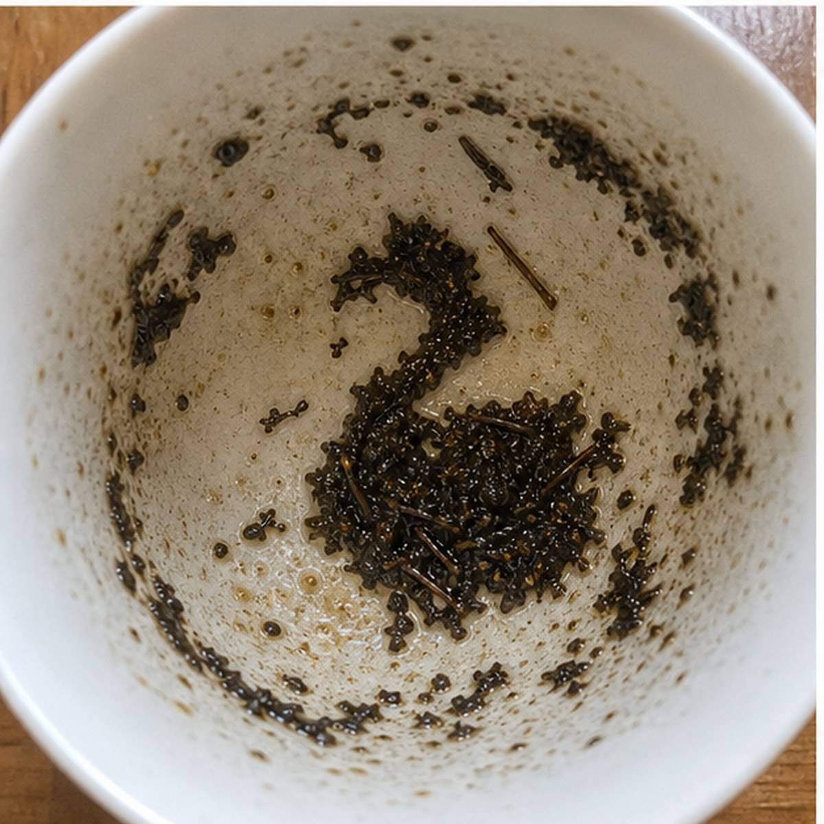 Swan tea leaves cup variation two