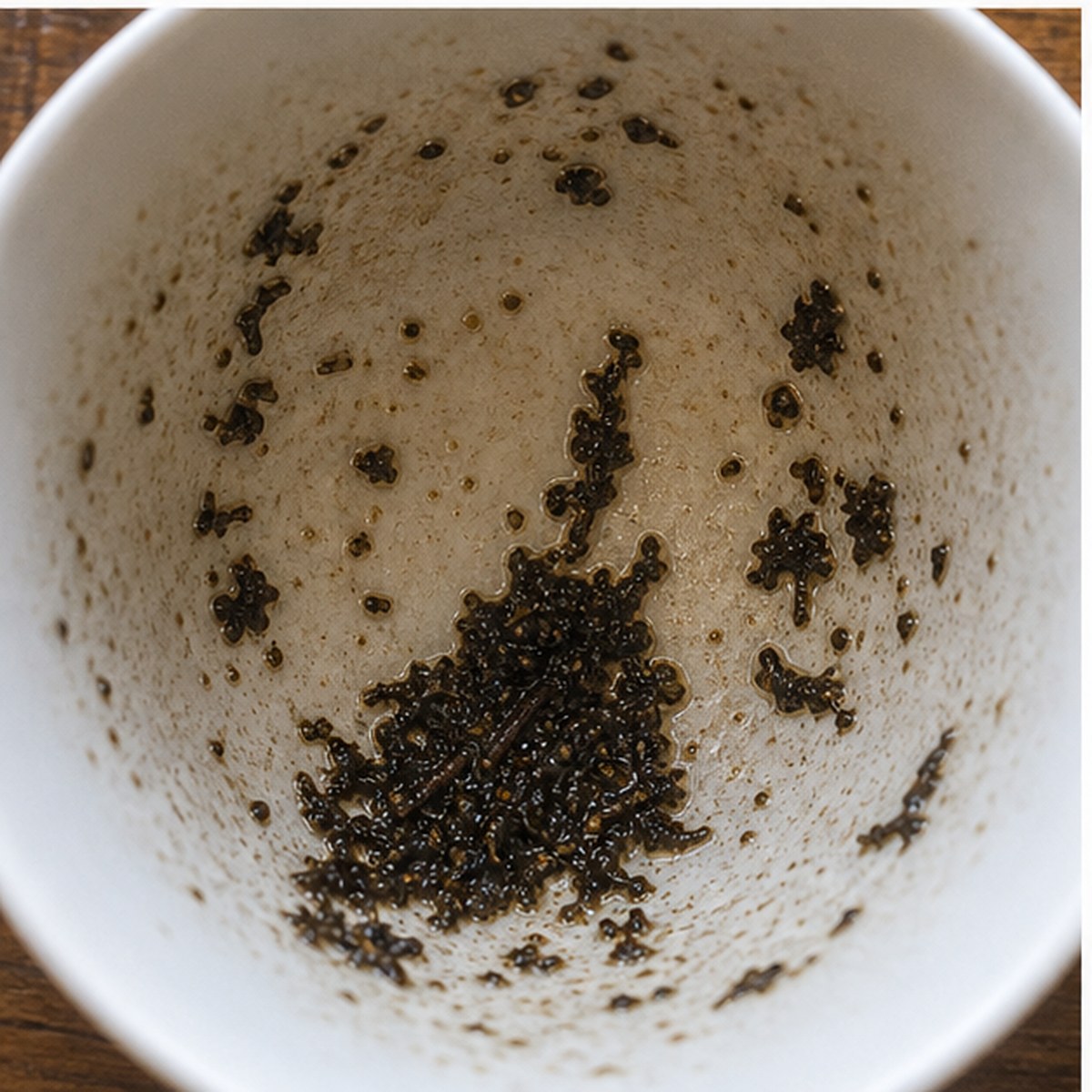 Sweep tea leaves cup variation two