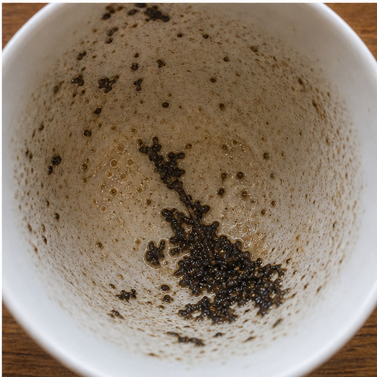 Sweep tea leaves cup variation three