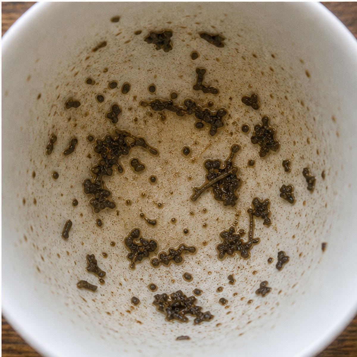 Tambourine tea leaves cup variation three