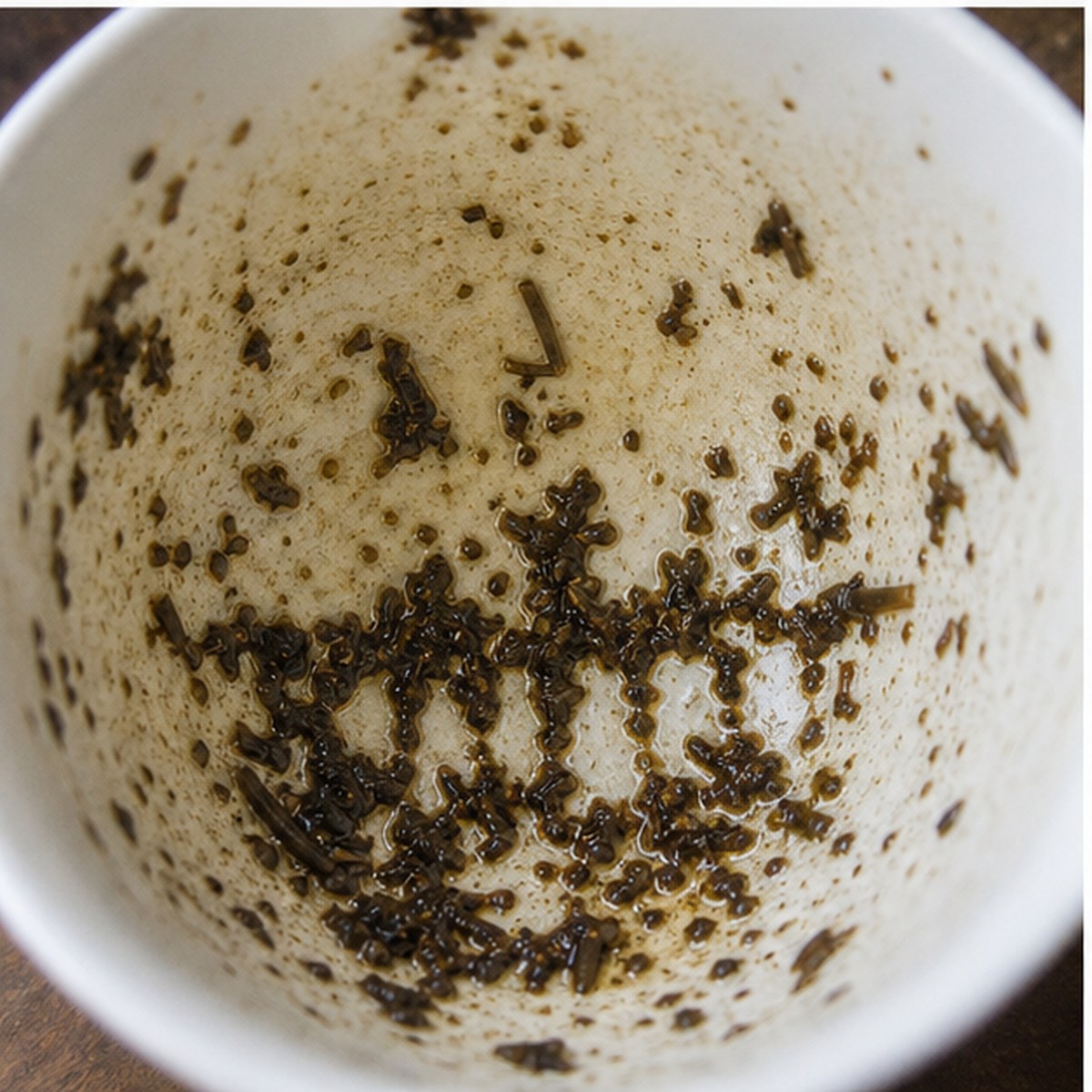 Teeth tea leaves cup variation two