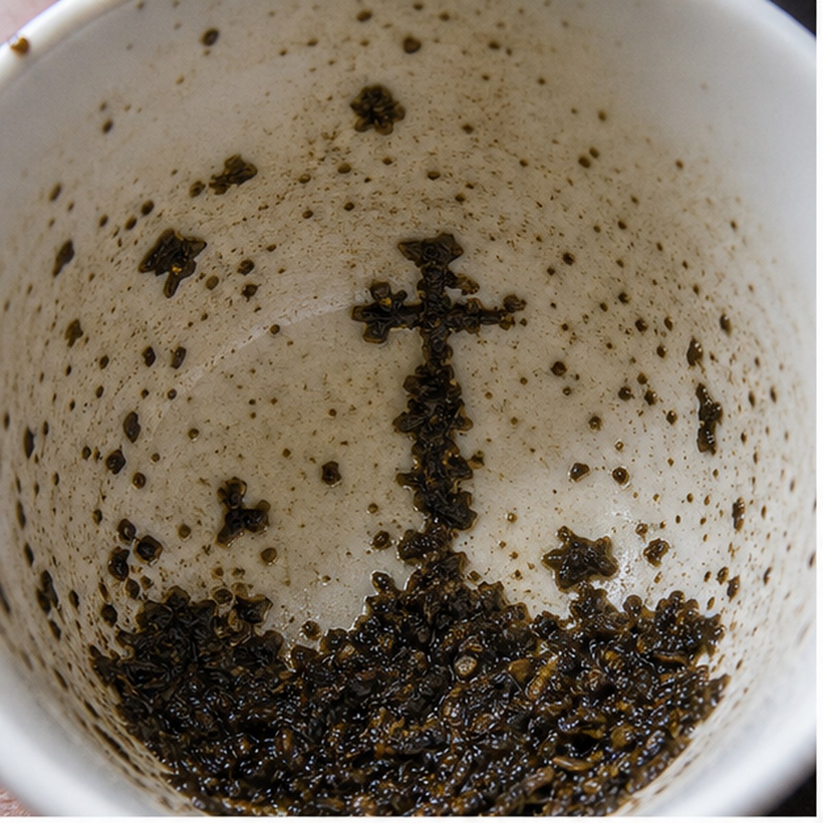Telegraph Post tea leaf reading cup example
