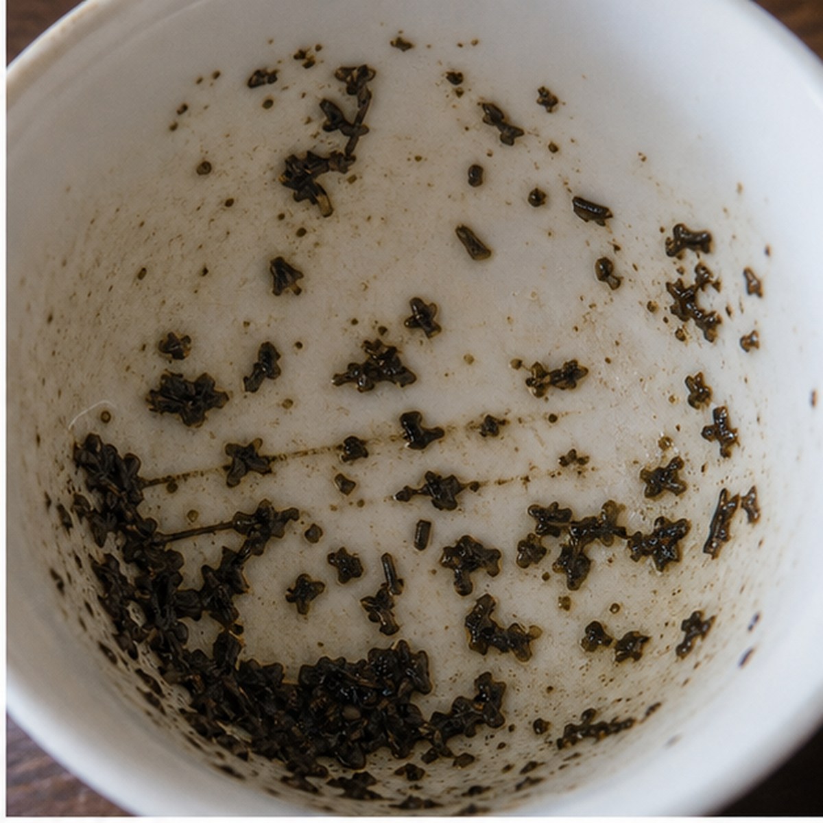 Telegraph Wires tea leaves cup variation one