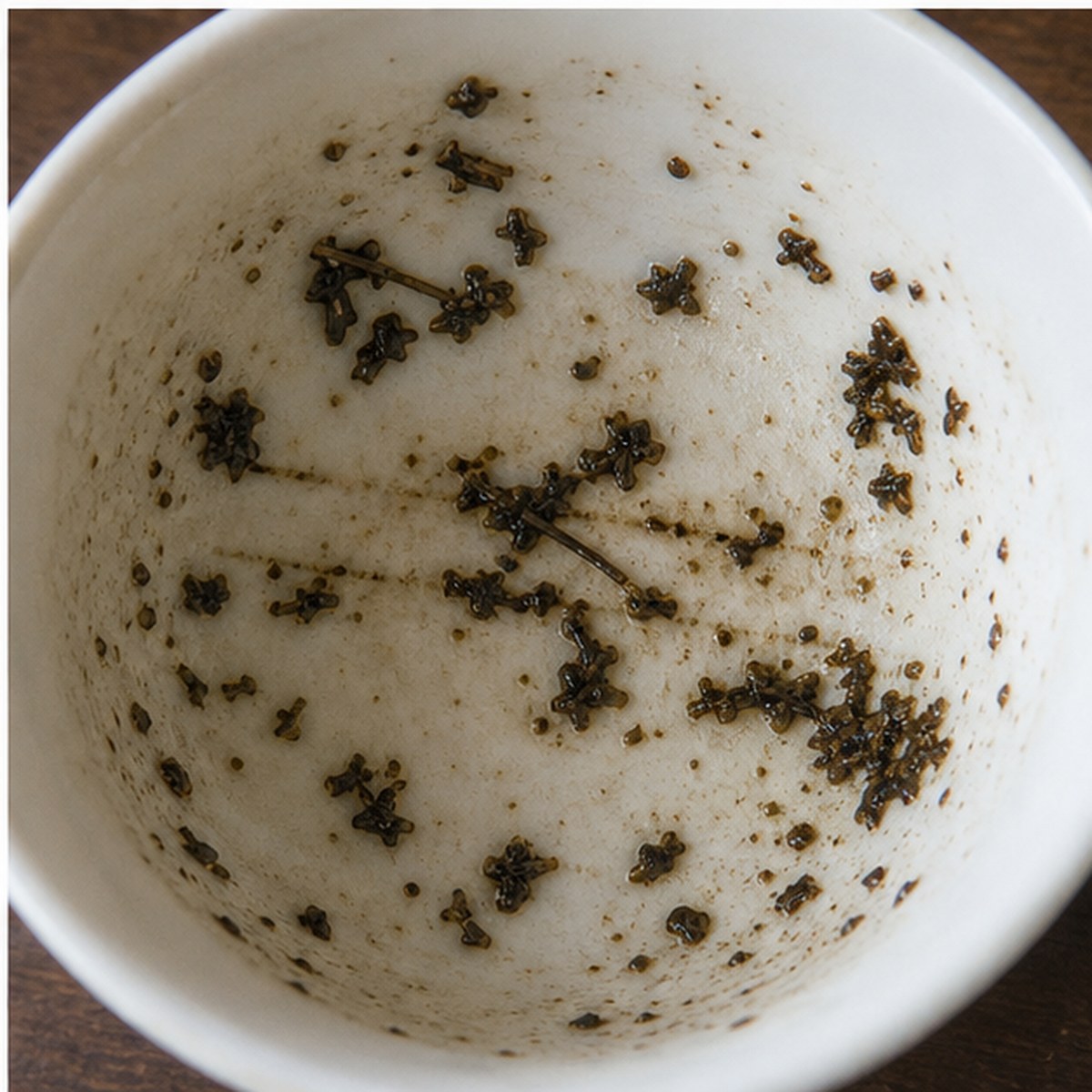 Telegraph Wires tea leaves cup variation three