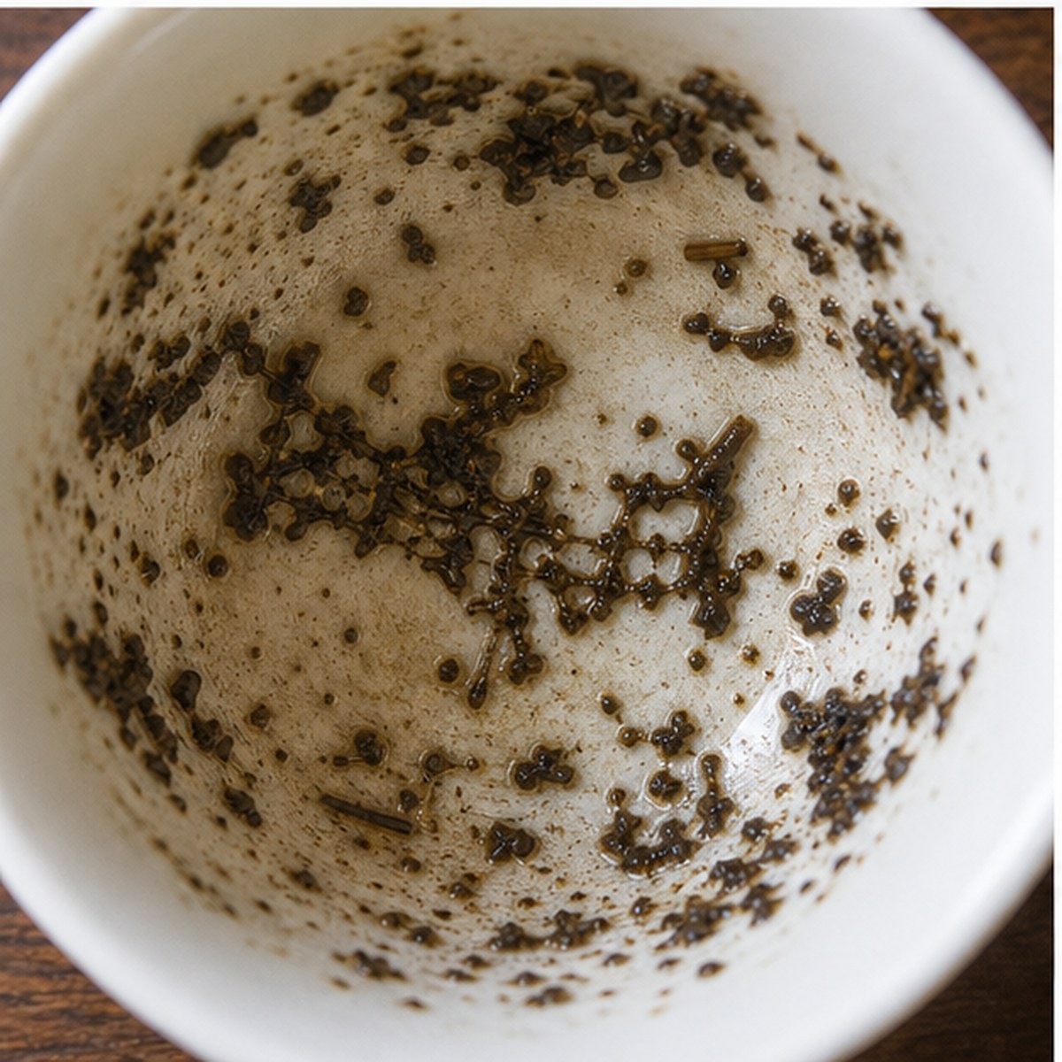 Tennis Net tea leaves cup variation two