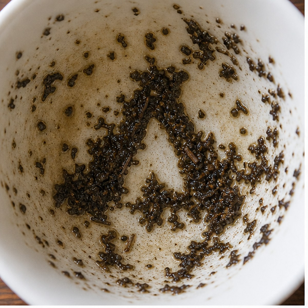 Tent tea leaf reading cup example