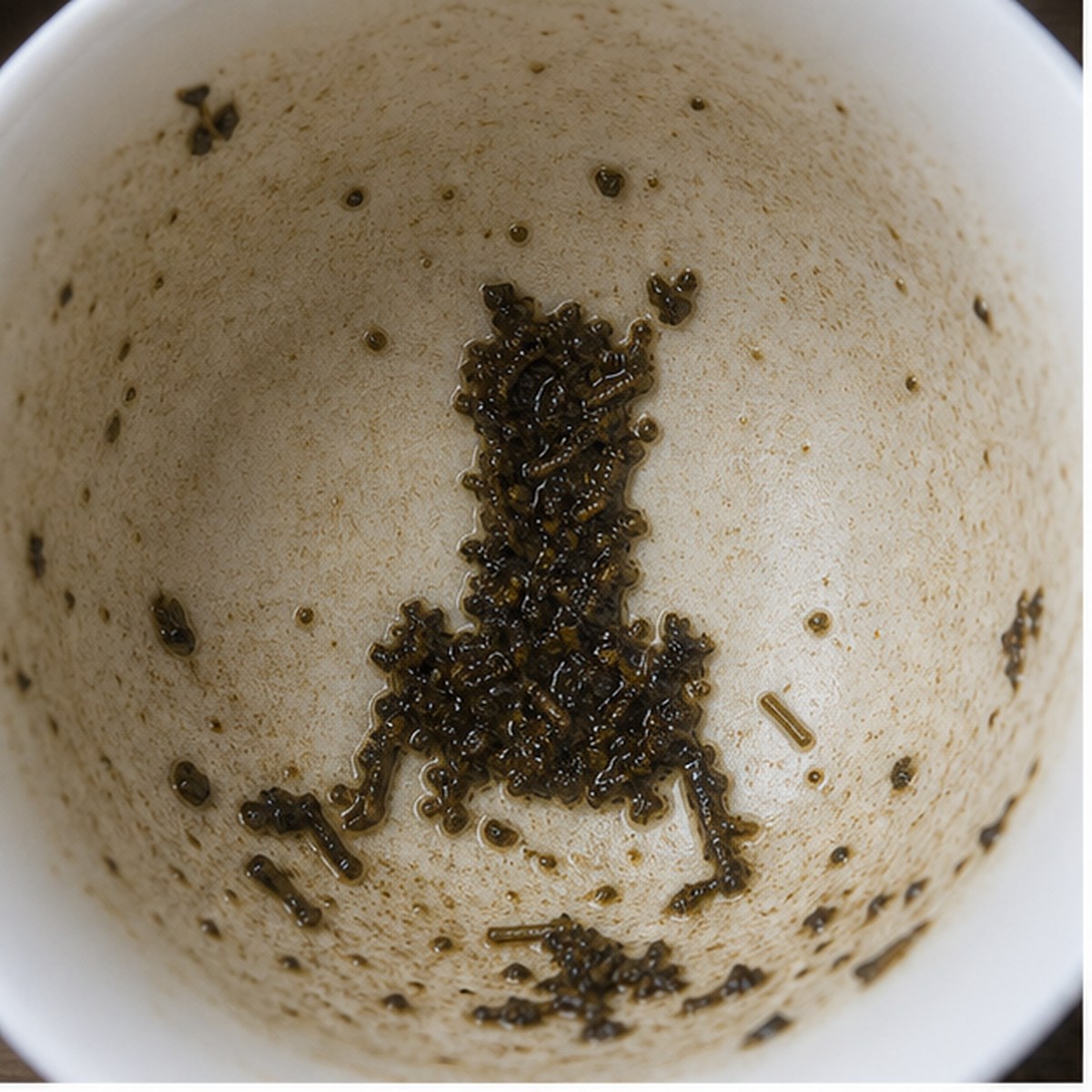 Throne tea leaf reading cup example