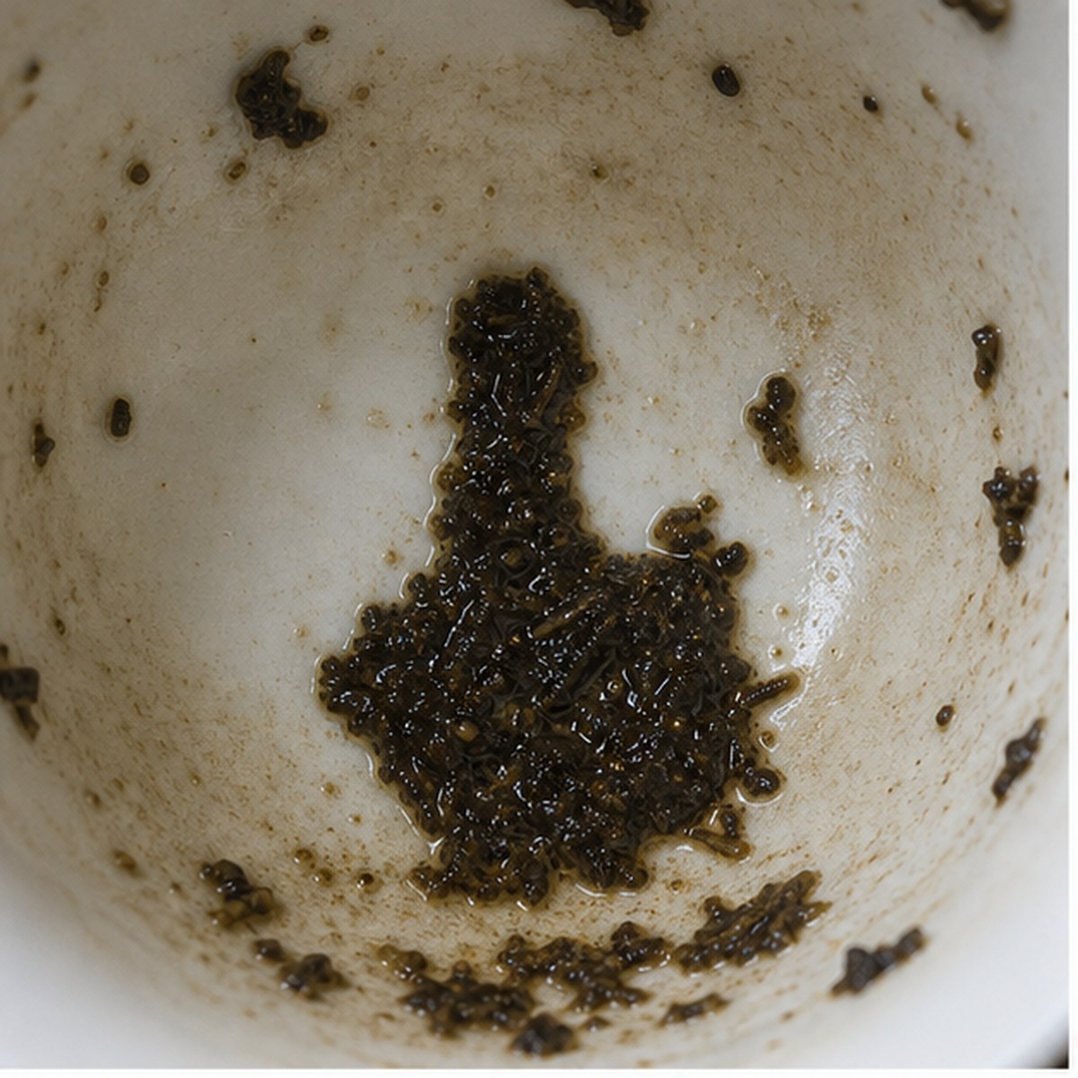 Thumb tea leaf reading cup example
