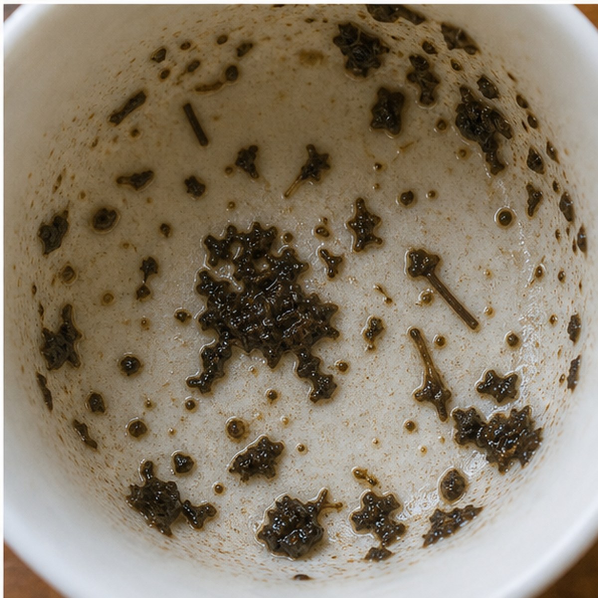 Toad tea leaves cup variation three