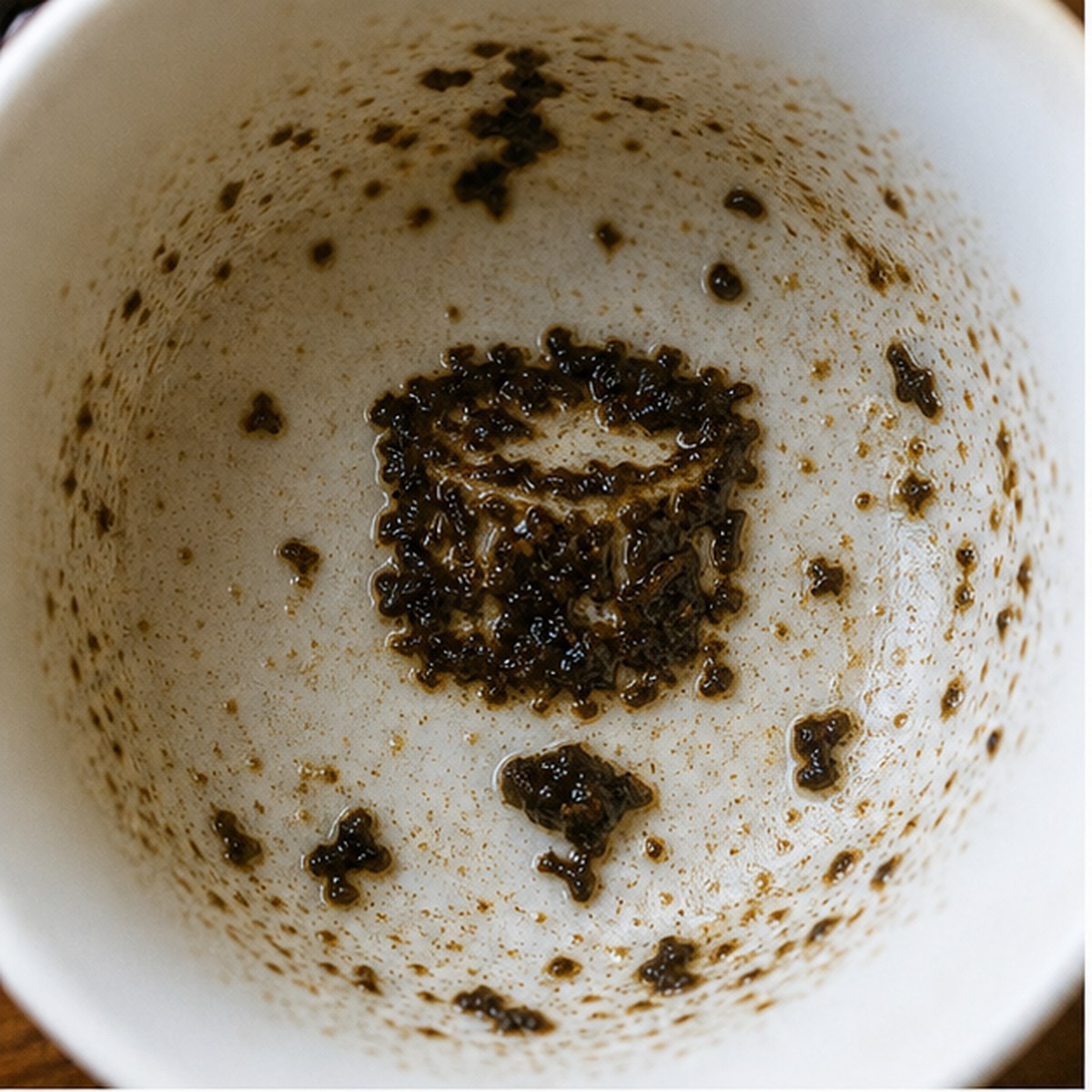 Tom-Tom tea leaf reading cup example