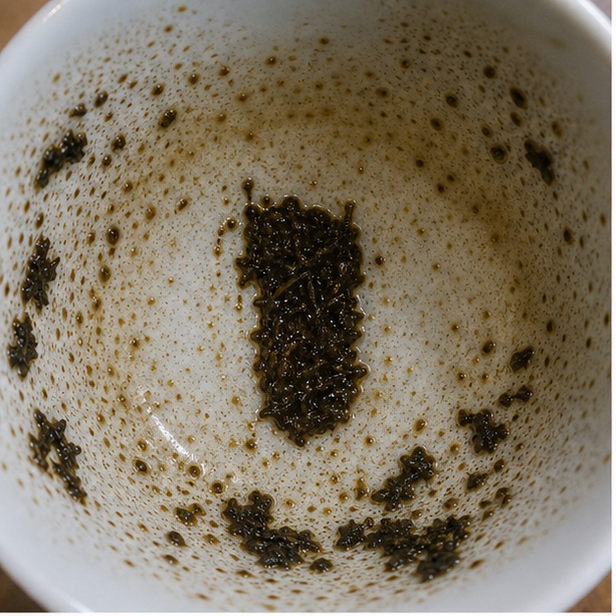 Tongue tea leaf reading cup example