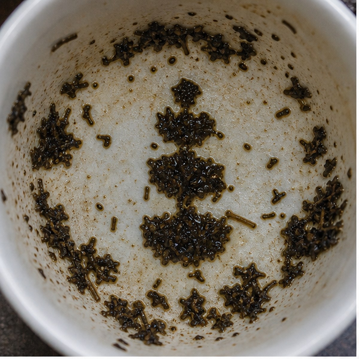 Topiary Work tea leaf reading cup example