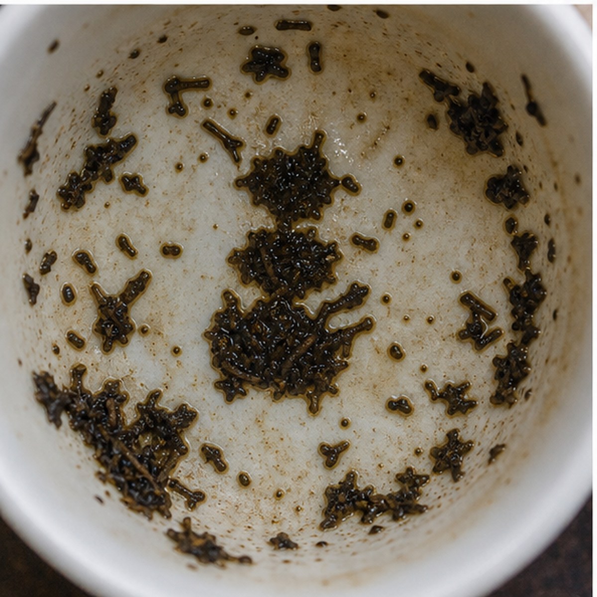 Topiary Work tea leaves cup variation two