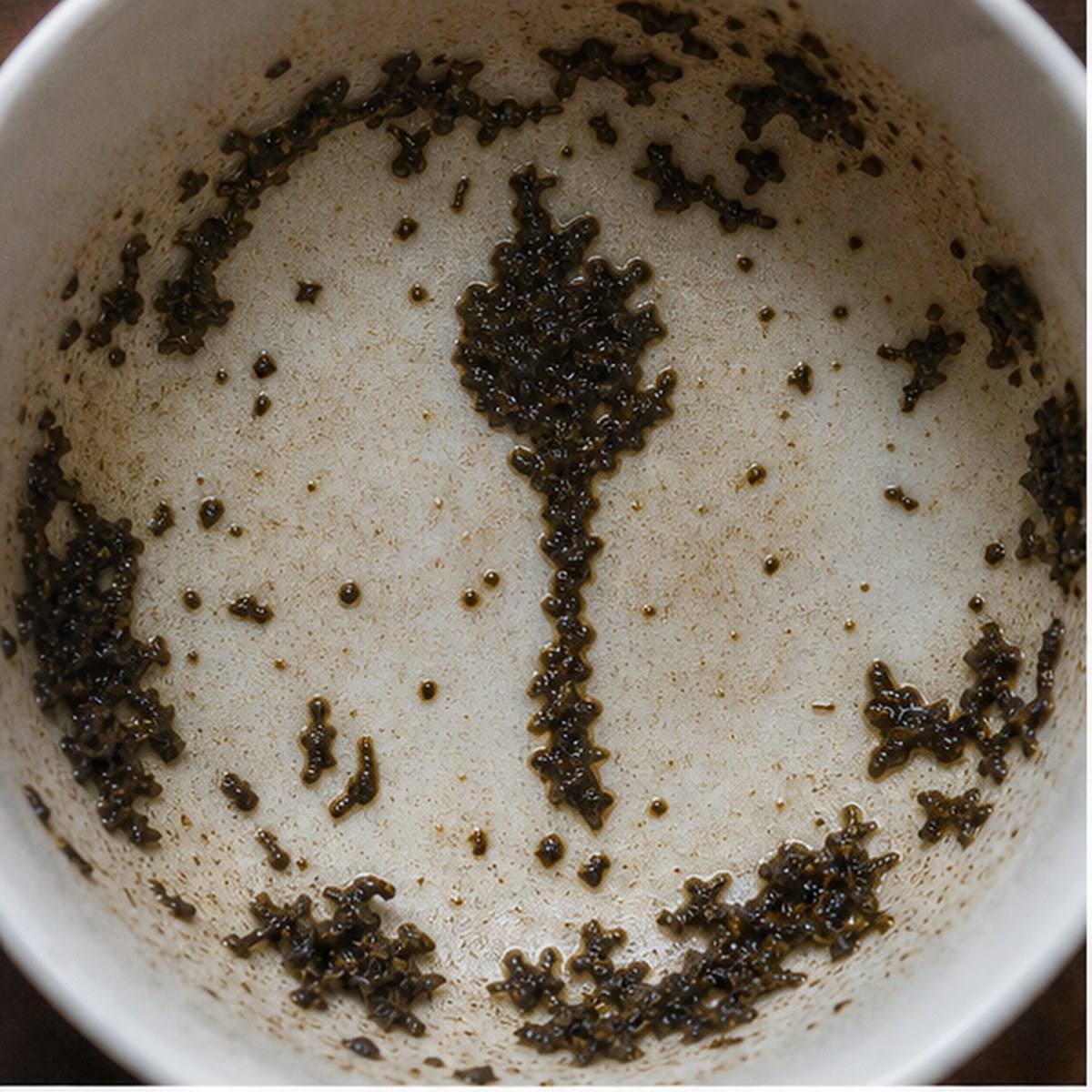 Torch (Flaming) tea leaf reading cup example